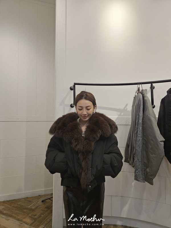 毛領鴨絨外套(毛領可拆)(闆娘.花花清單)